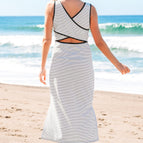 White Stripe / S / 95%Polyester+5%Elastane